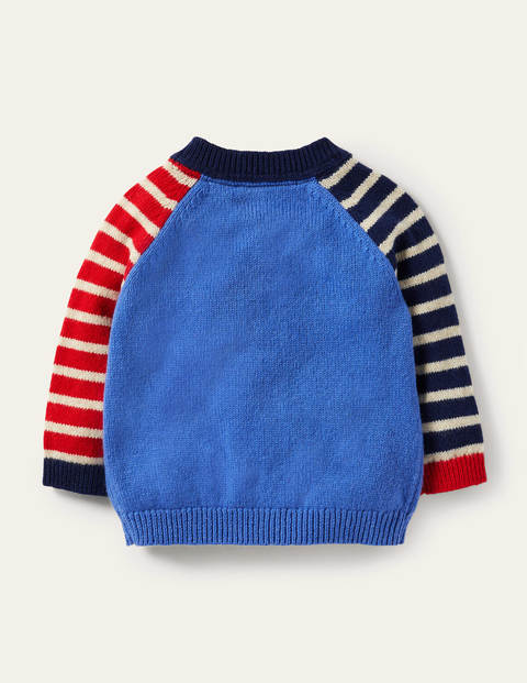 Knitted Jumper - Elizabethan Blue Puffins