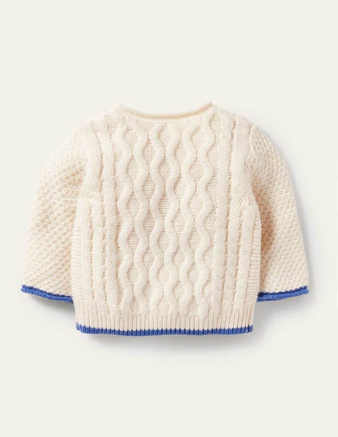 Cable Knitted Jumper - Ecru Marl Cable Knitted Jumper - Ecru Marl