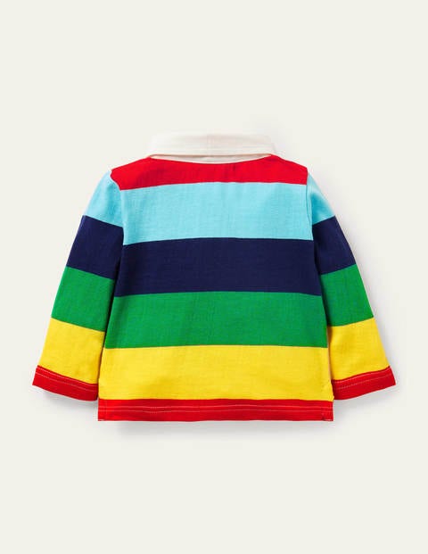 Appliqué Rugby T-shirt - Multi Rainbow