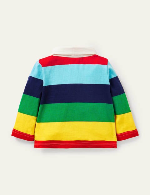Appliqué Rugby T-shirt - Multi Rainbow Appliqué Rugby T-shirt - Multi Rainbow