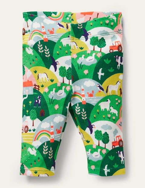 Baby Leggings - Multi Coastal Scene Baby Leggings - Multi Coastal Scene