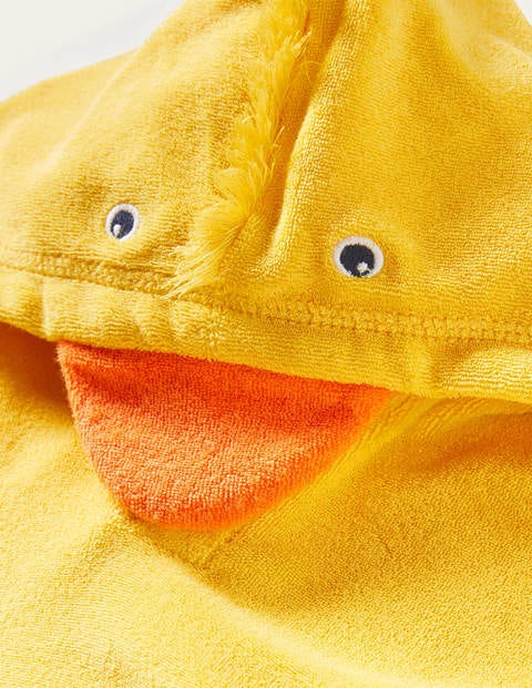 Frottee-Kapuzenponcho mit Kükenmotiv - Maisgelb, Küken Frottee-Kapuzenponcho mit Kükenmotiv - Maisgelb, Küken