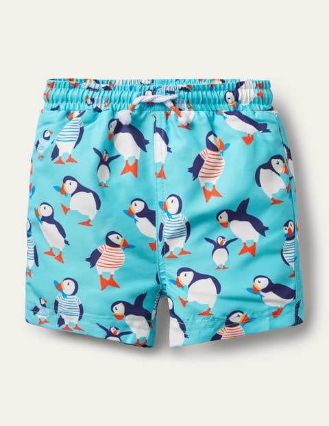 Swim Shorts - Multi Puffins