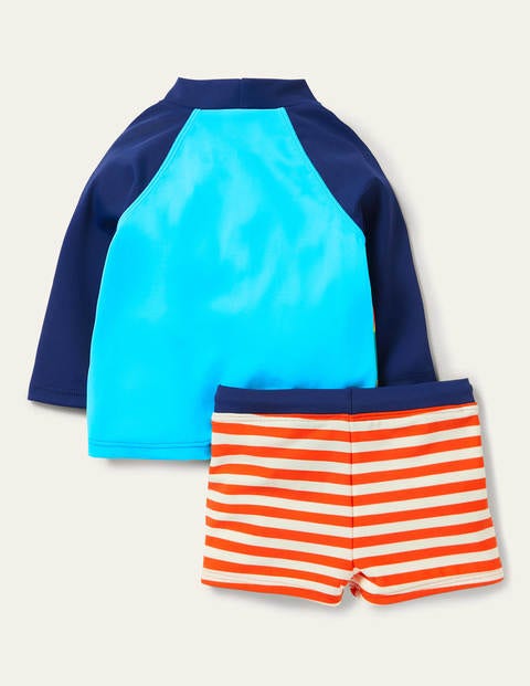 Badeset mit USF-Langarmshirt - Papageitaucher-Szene Badeset mit USF-Langarmshirt - Papageitaucher-Szene