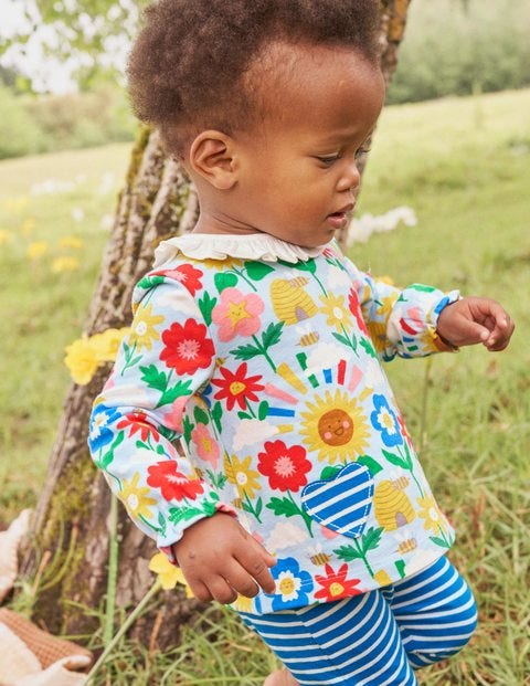 Supersoft Jersey Playset - Multi Happy Flowers
