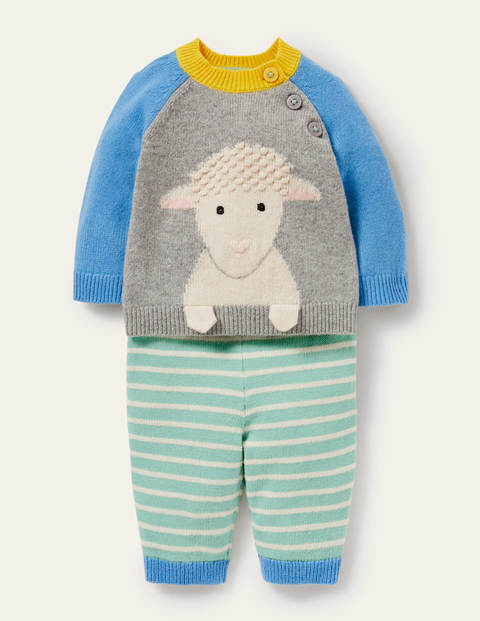 Novelty Knitted Playset - Bright Bluebell Sheep