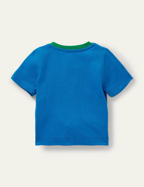 Lift-the-flap Jersey T-shirt - Bright Marina Balloon