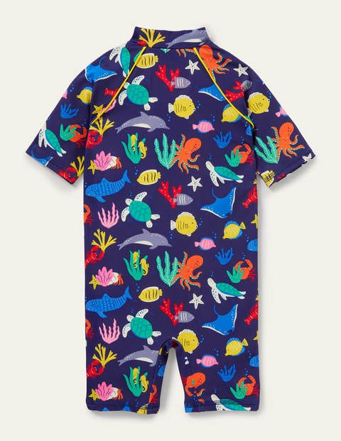 Printed Sun-safe Surf Suit - Starboard Blue Under The Sea