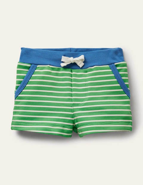 Jersey Shorts - Green/Ivory