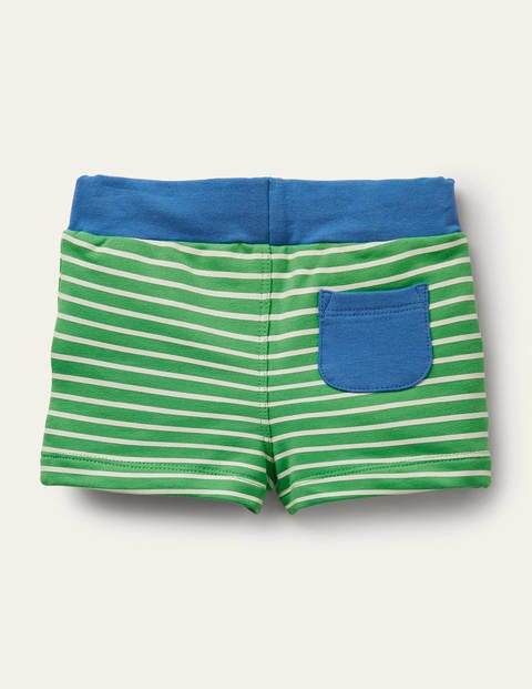 Jersey Shorts - Green/Ivory