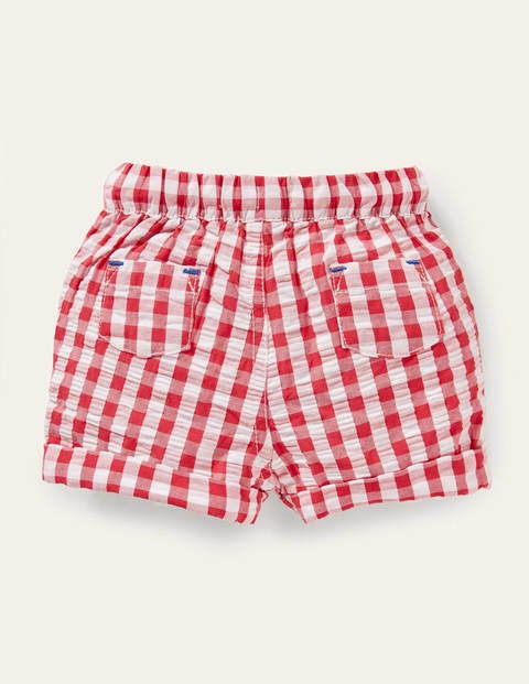 Check Woven Shorts - Strawberry Tart Gingham