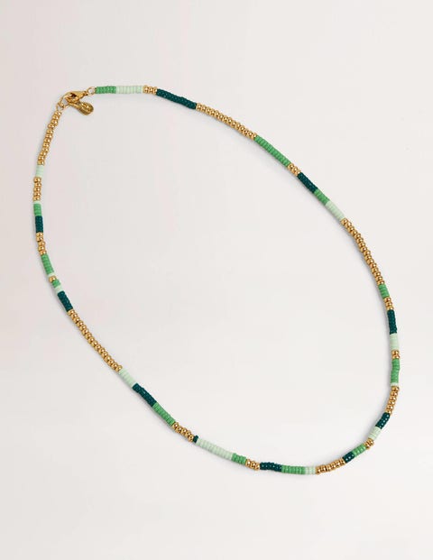 Beaded Necklace - Green