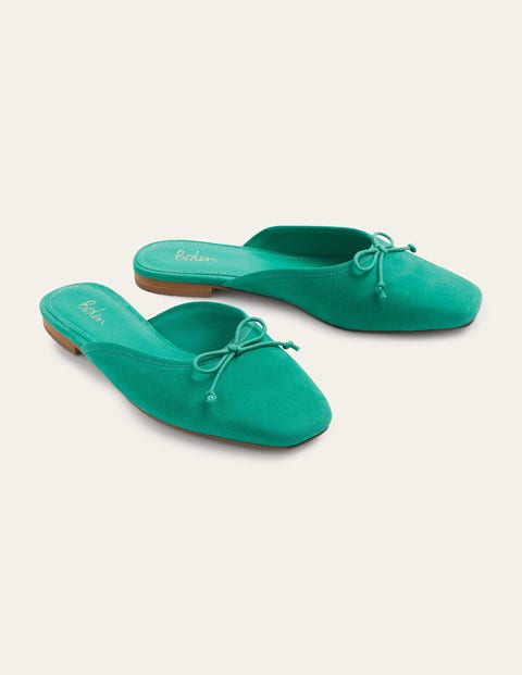 suede mule shoes