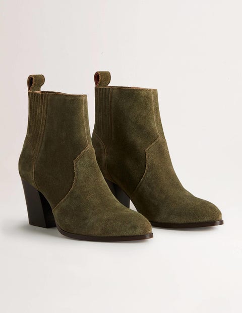 Western Ankle Boot - Basil