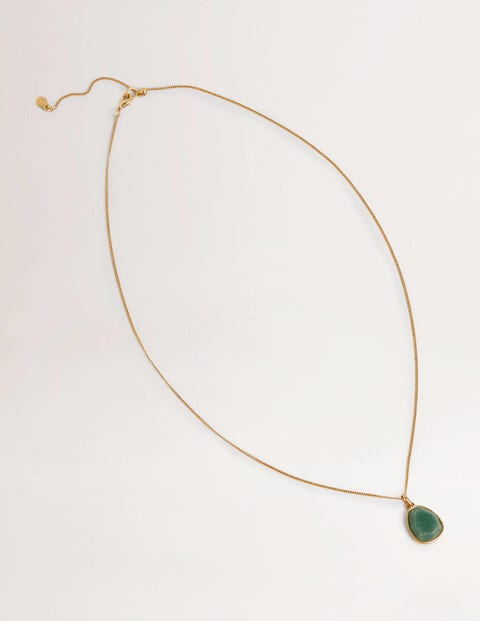 Semi-Precious Pendant Necklace