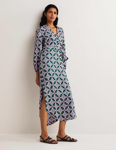 Long Sleeve Linen Maxi Dress