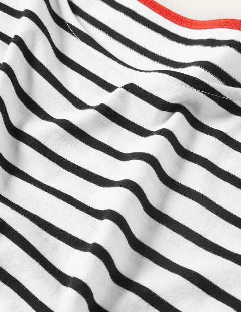 Short Sleeve Breton T-shirt - Ivory 