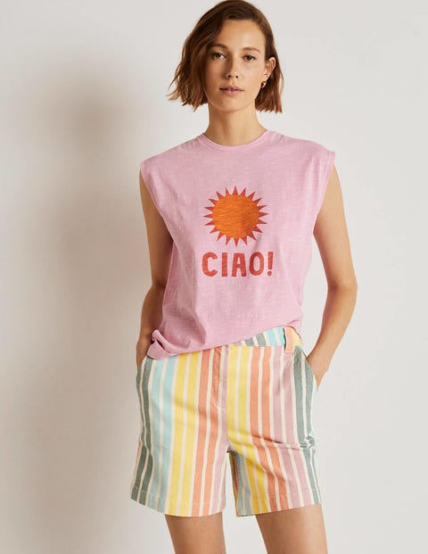 Classic Chino Shorts - Rainbow Stripe