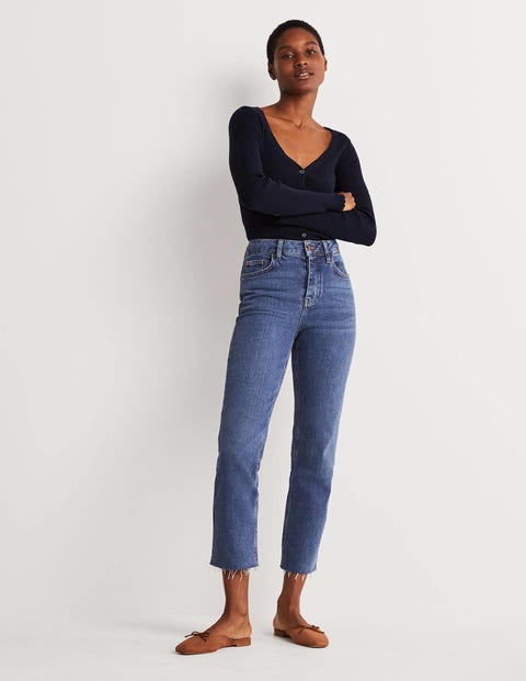 Lockere Jeans mit geradem Bein - Mittleres Vintageblau