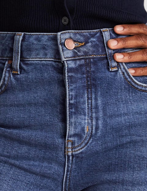 Lockere Jeans mit geradem Bein - Mittleres Vintageblau