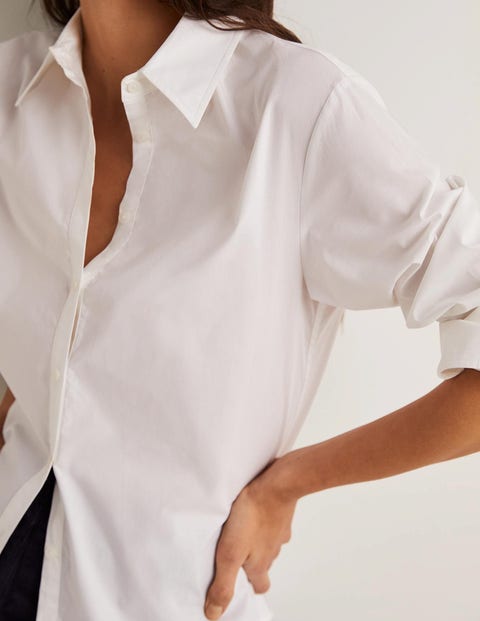 Relaxed Cotton Shirt - White
