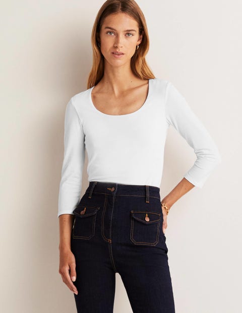 Double Layer Front Top - White