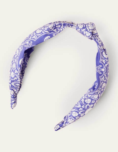 Knotted Headband - Bluebell, Passion Bloom