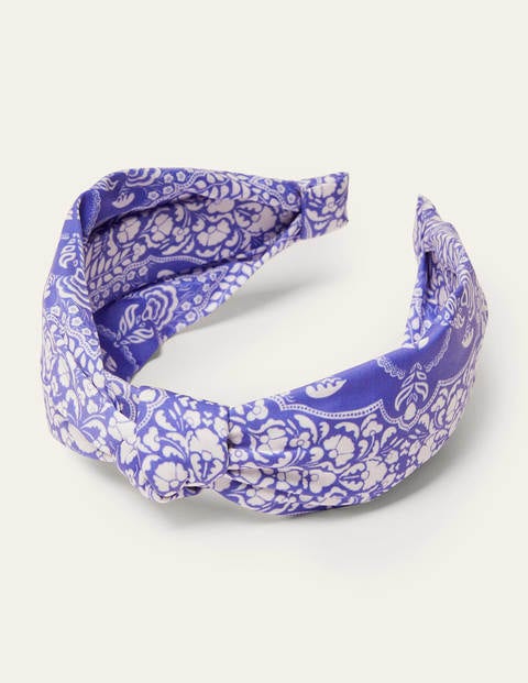 Knotted Headband - Bluebell, Passion Bloom