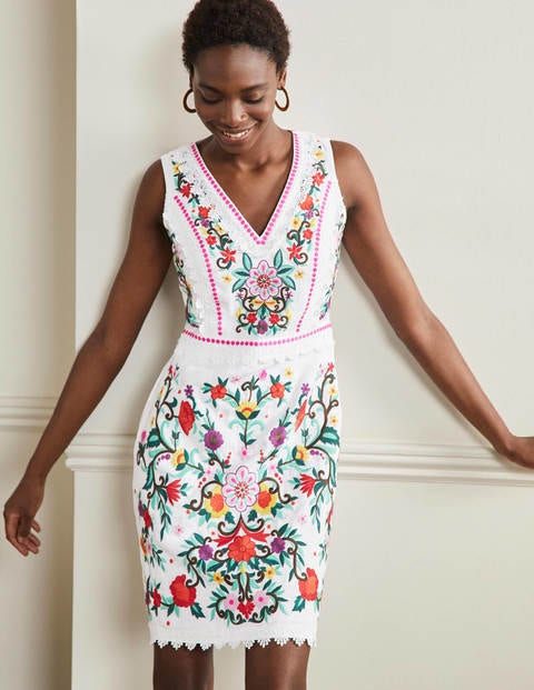 Boden white hotsell linen dress