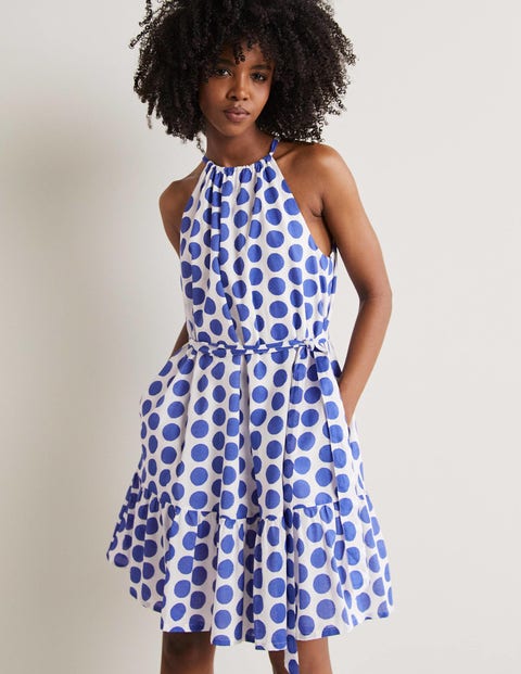 Ingrid Halterneck Dress - Atlantic 