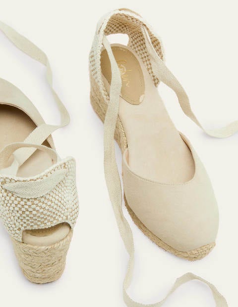 Cassie Espadrille Wedges - Oatmeal Cassie Espadrille Wedges - Oatmeal