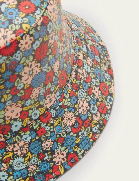 Chapeau de pluie - Bleu marine foncé, motif Floret Cluster Chapeau de pluie - Bleu marine foncé, motif Floret Cluster