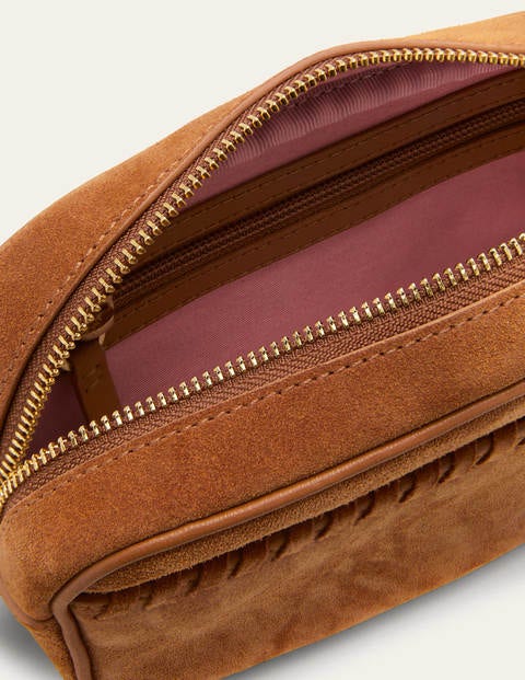 Stitch Detail Crossbody Bag - Tan