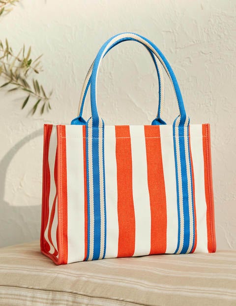 structured canvas tote