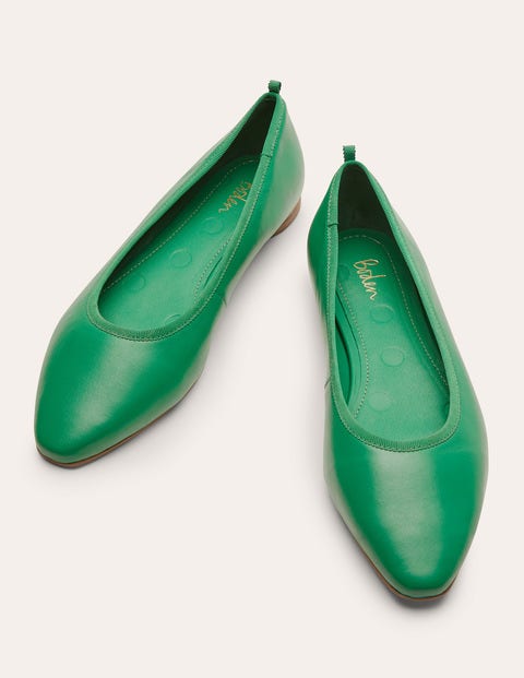 Almond Toe Ballerinas - Irish Green Almond Toe Ballerinas - Irish Green