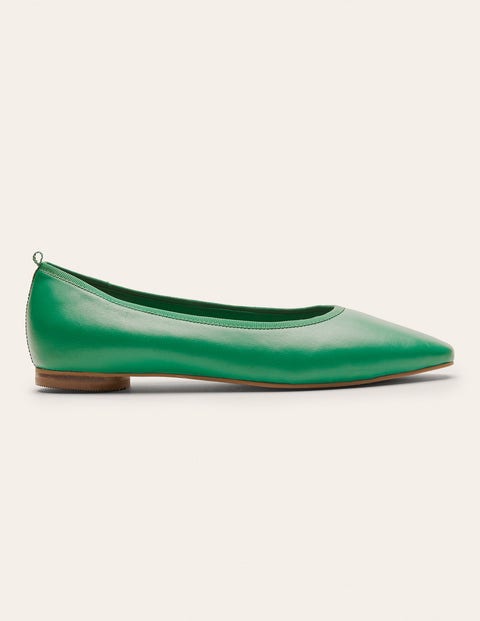 Almond Toe Ballerinas - Irish Green | Boden UK