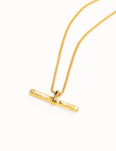 Halskette mit T-Steg - Gold-Metallic Halskette mit T-Steg - Gold-Metallic