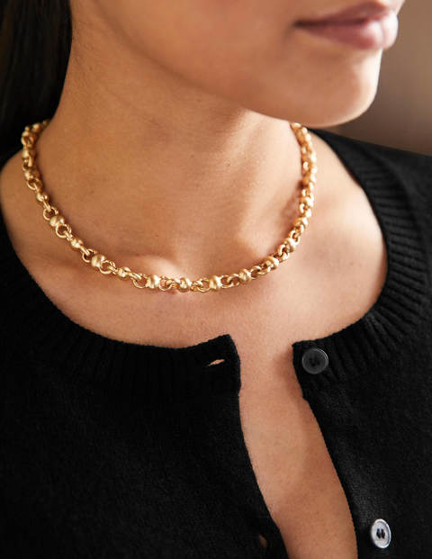 Snaffle Chain Necklace - Gold Metallic Snaffle Chain Necklace - Gold Metallic