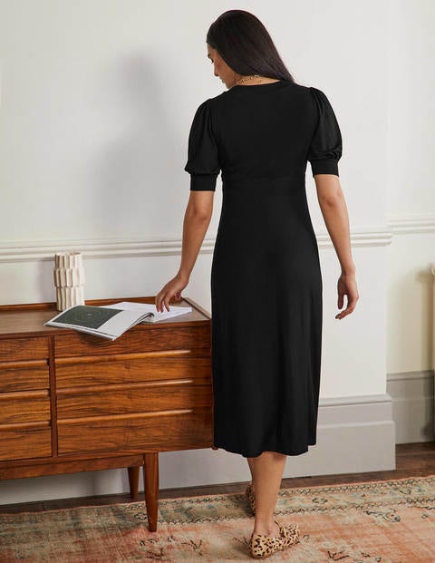 Eva Jersey Midi Dress - Black | Boden US