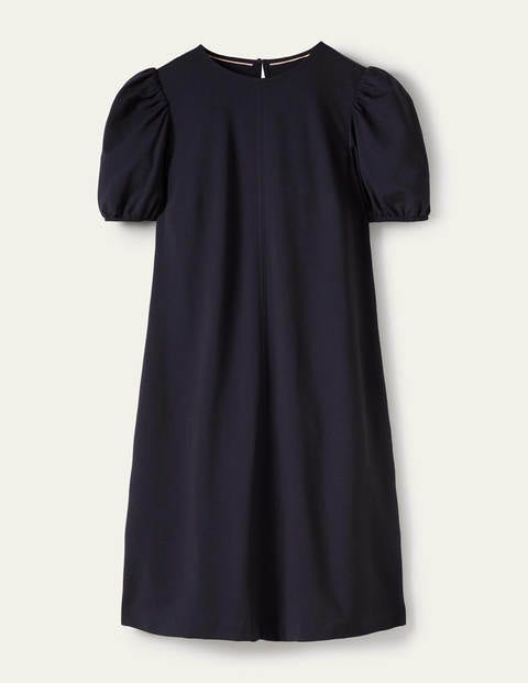 Seam Detail Jersey Shift Dress - Navy Seam Detail Jersey Shift Dress - Navy