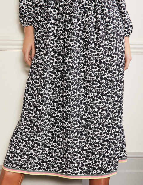 Trim Detail Maxi Dress - Black, Flora Bloom Trim Detail Maxi Dress - Black, Flora Bloom