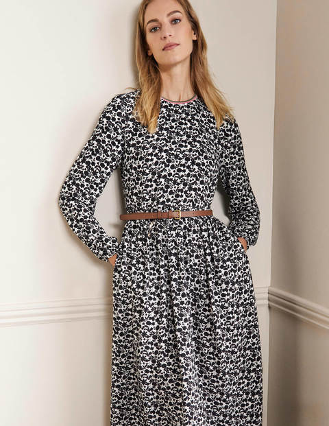 Trim Detail Maxi Dress - Black, Flora Bloom Trim Detail Maxi Dress - Black, Flora Bloom