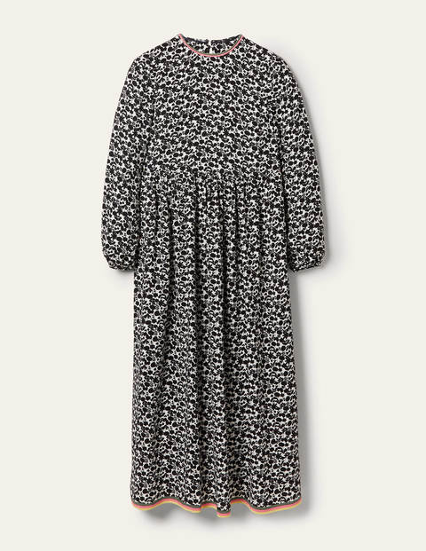 Trim Detail Maxi Dress - Black, Flora Bloom Trim Detail Maxi Dress - Black, Flora Bloom