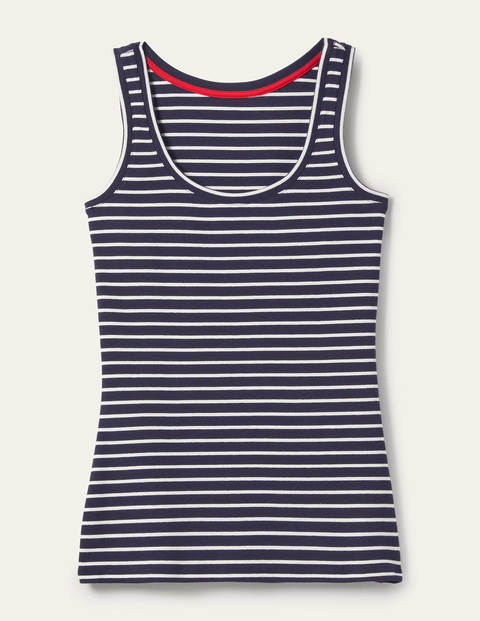 Essential Tank - Navy / Ivory Stripe Essential Tank - Navy / Ivory Stripe