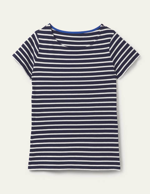Short Sleeve Breton - Navy / Ivory Stripe Short Sleeve Breton - Navy / Ivory Stripe