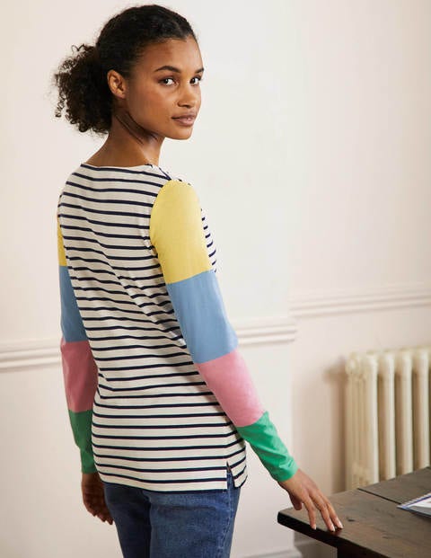 Long Sleeve Breton Top - Lemon / Formica Pink Stripe Long Sleeve Breton Top - Lemon / Formica Pink Stripe