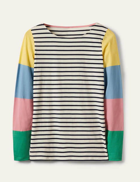 Long Sleeve Breton Top - Lemon / Formica Pink Stripe Long Sleeve Breton Top - Lemon / Formica Pink Stripe