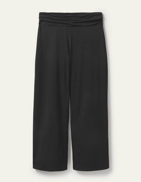 Jerseyhose mit weitem Bein - Schwarz Jerseyhose mit weitem Bein - Schwarz