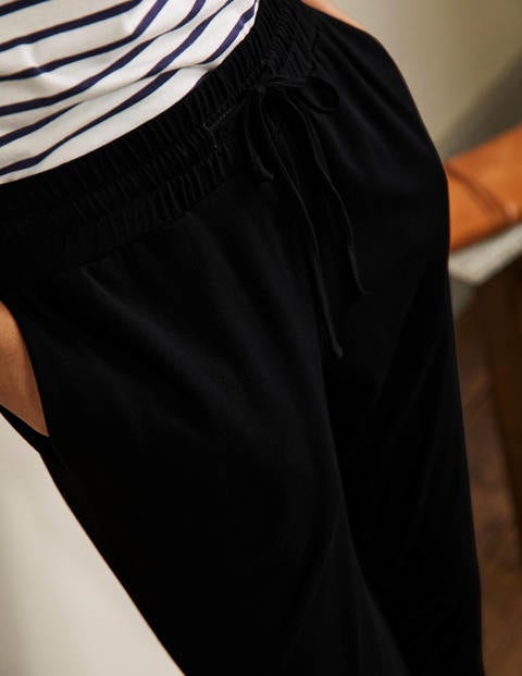 Cuffed Jersey Joggers - Black Cuffed Jersey Joggers - Black