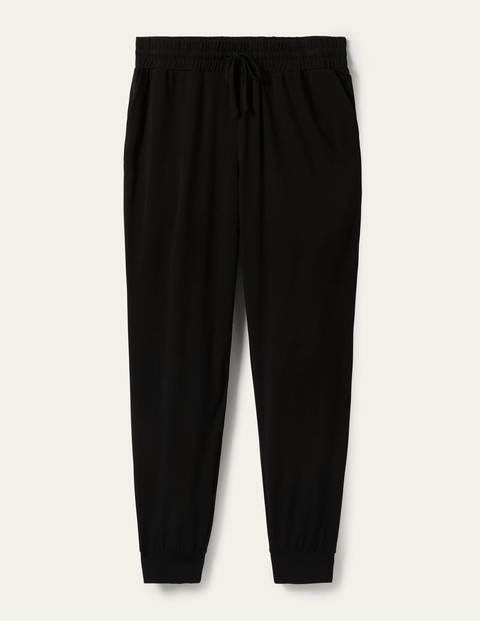 Cuffed Jersey Joggers - Black Cuffed Jersey Joggers - Black